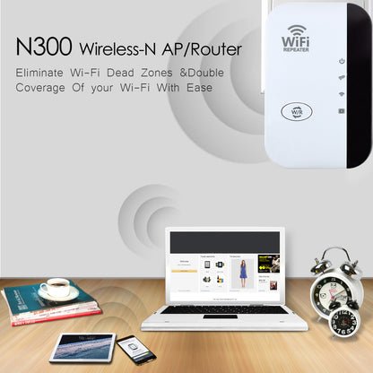 FENVI 300Mbps Wireless WIFI Repeater Remote Wifi Extender