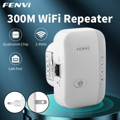 FENVI 300Mbps Wireless WIFI Repeater Remote Wifi Extender